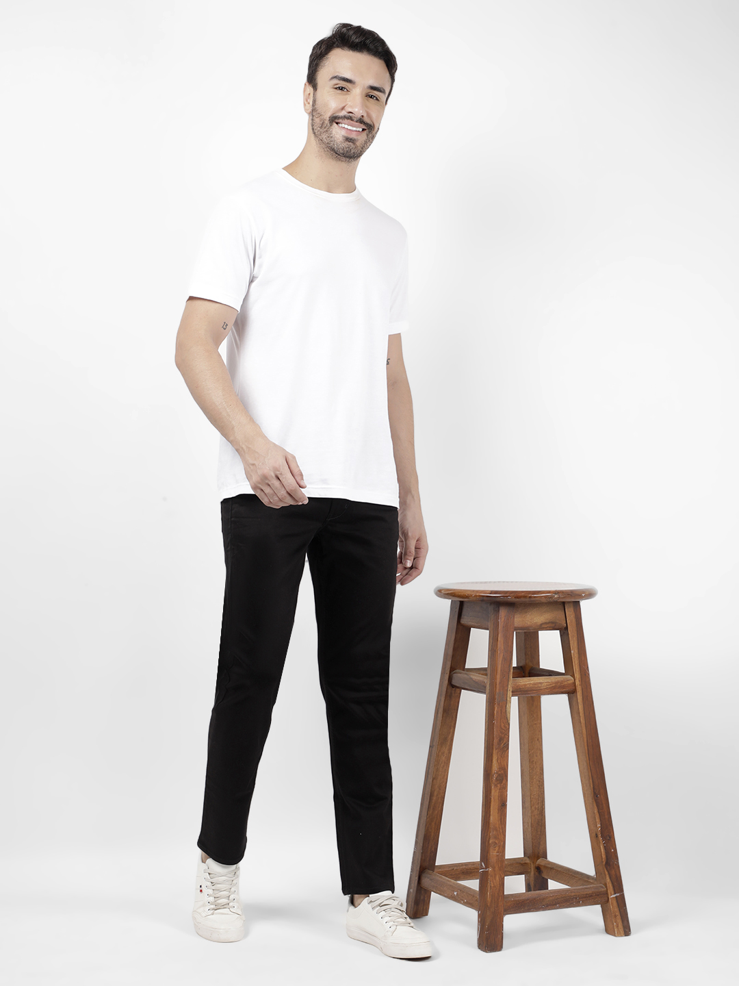Numero Uno Men Solid Black Jeans